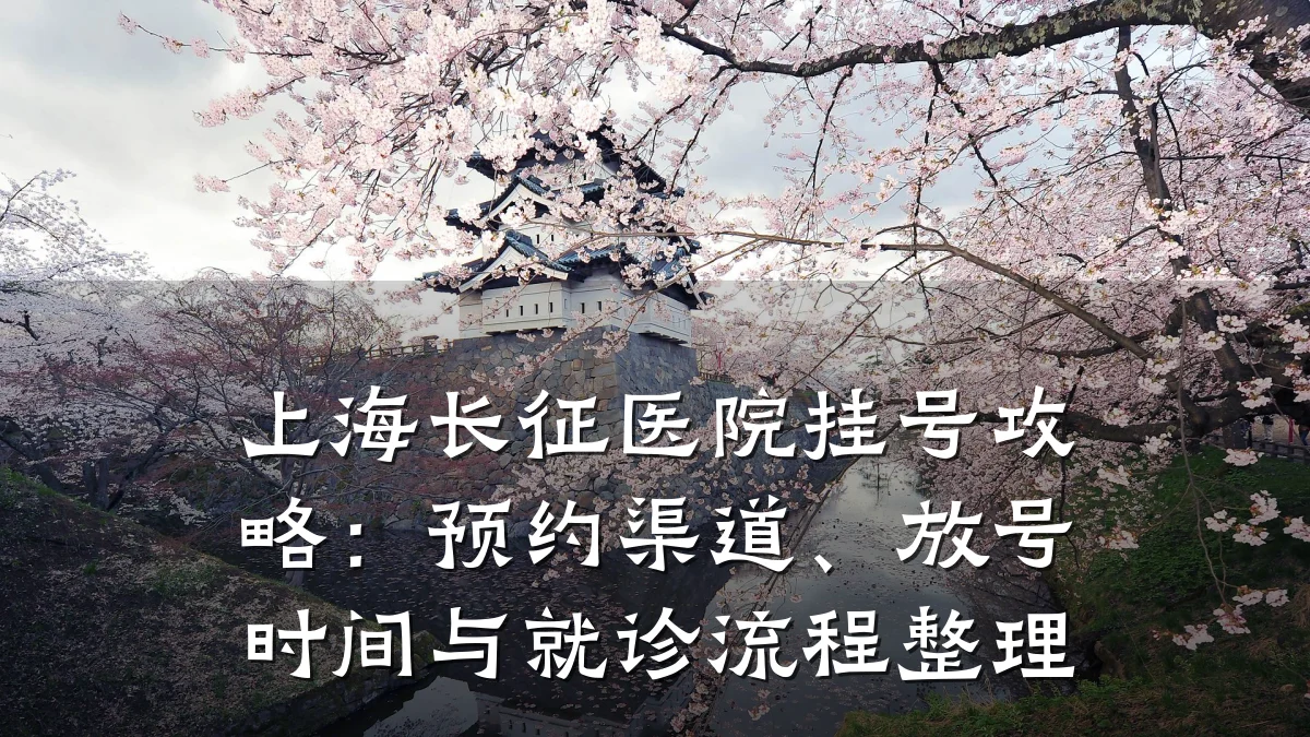 上海长征医院挂号攻略：预约渠道、放号时间与就诊流程整理
