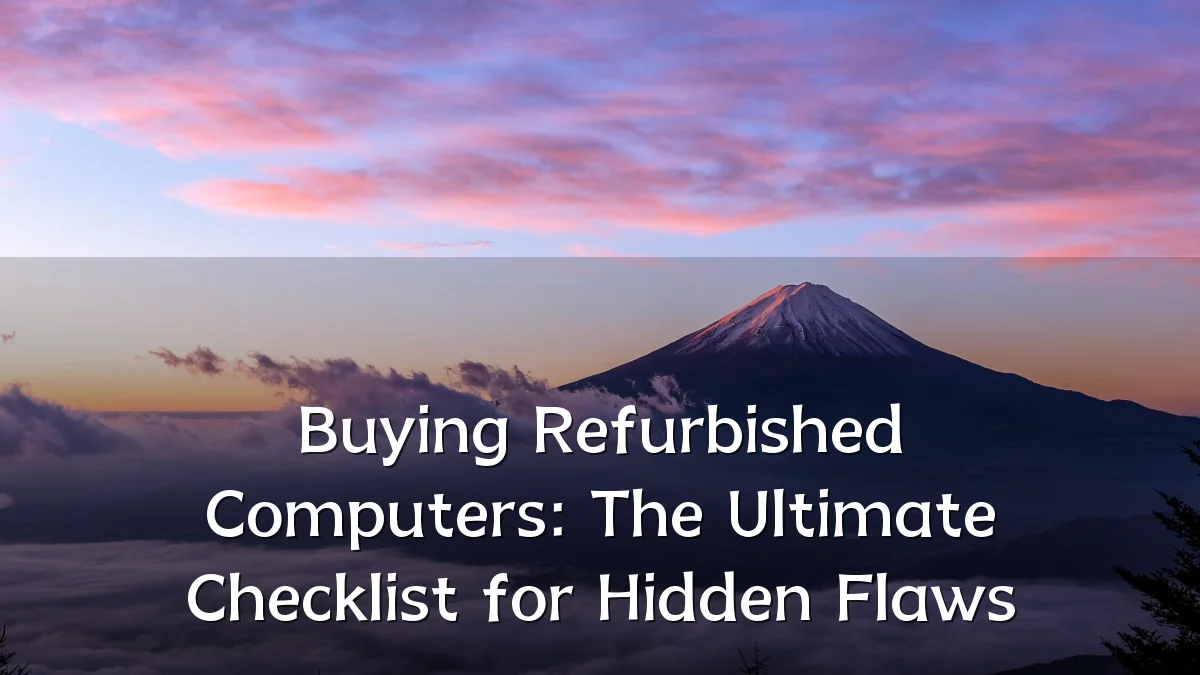 Buying Refurbished Computers: The Ultimate Checklist for Hidden Flaws