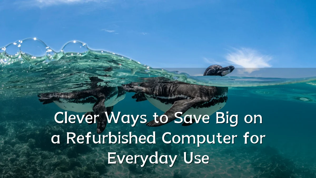 Clever Ways to Save Big on a Refurbished Computer for Everyday Use