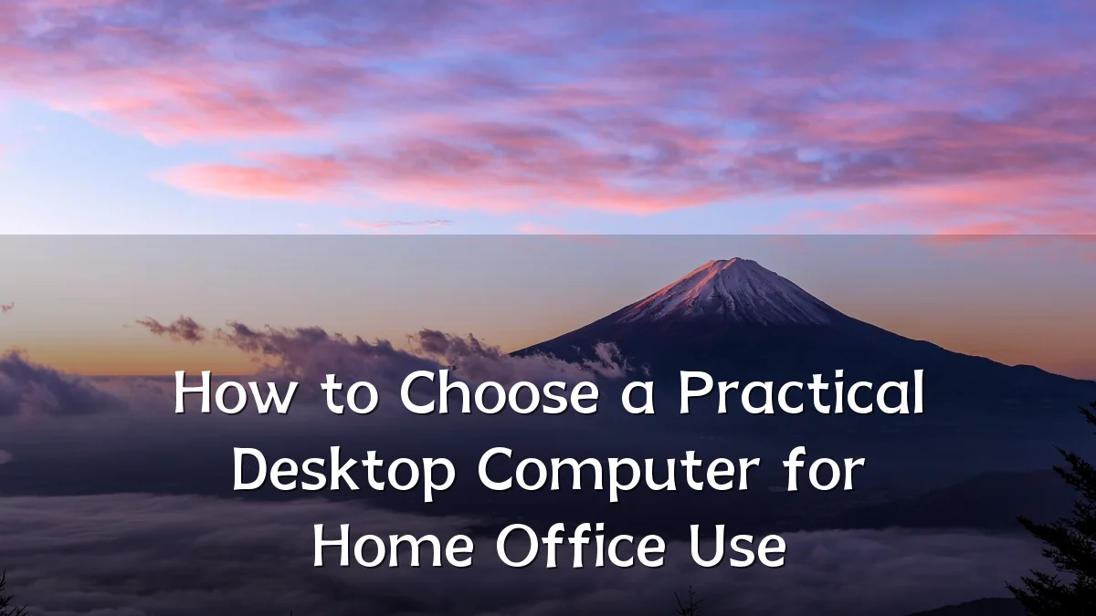 How to Choose a Practical Desktop Computer for Home Office Use