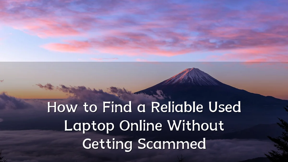How to Find a Reliable Used Laptop Online Without Getting Scammed