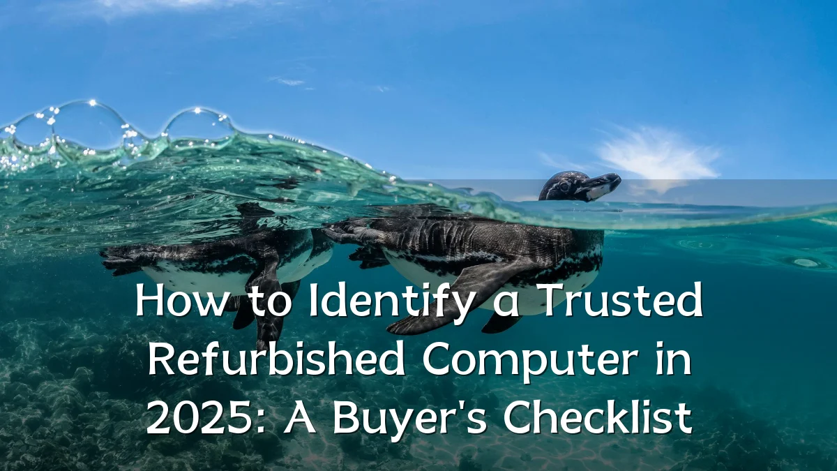 How to Identify a Trusted Refurbished Computer in 2025: A Buyer's Checklist