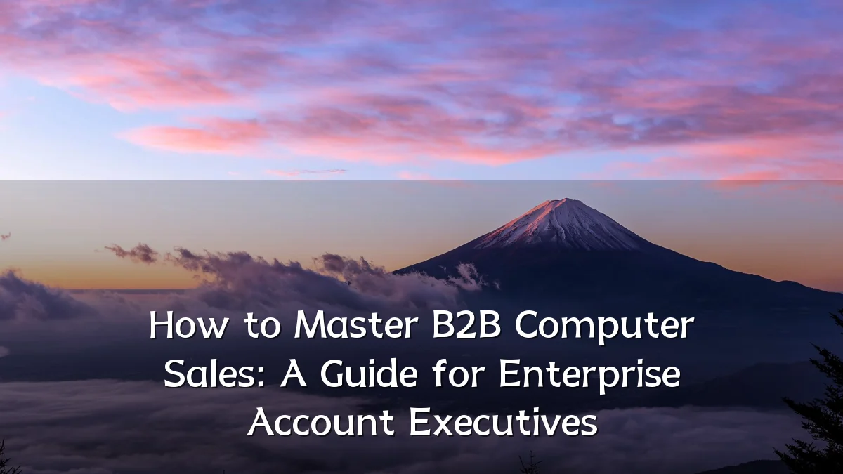 How to Master B2B Computer Sales: A Guide for Enterprise Account Executives