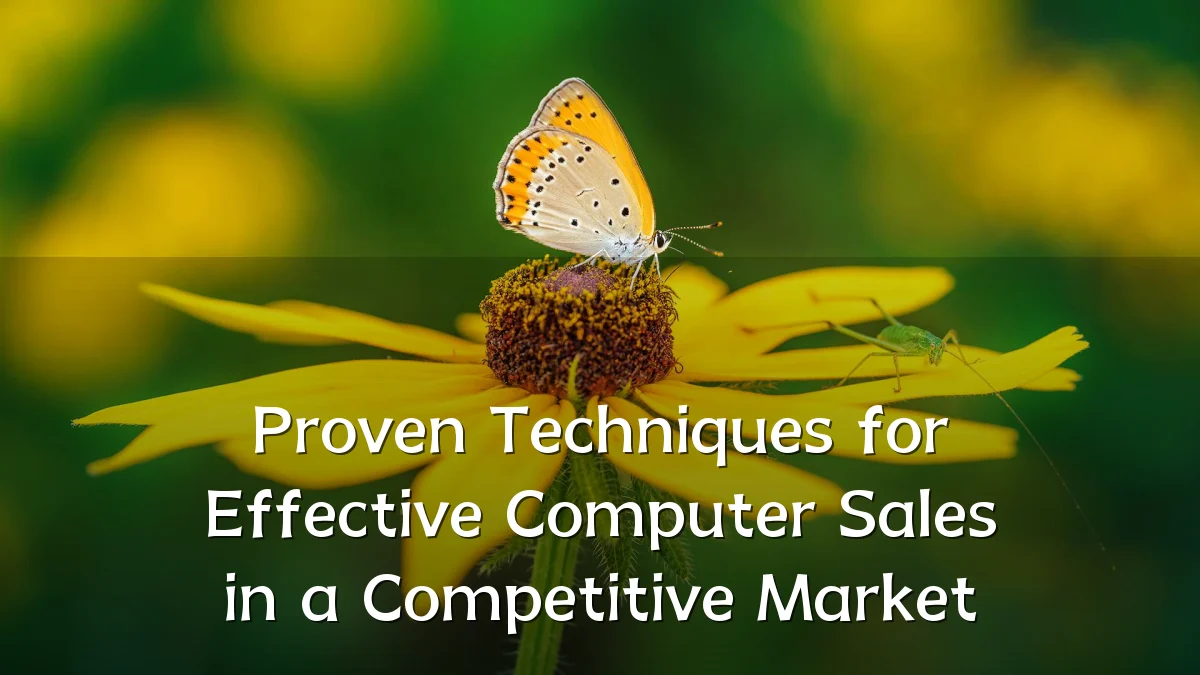 Proven Techniques for Effective Computer Sales in a Competitive Market