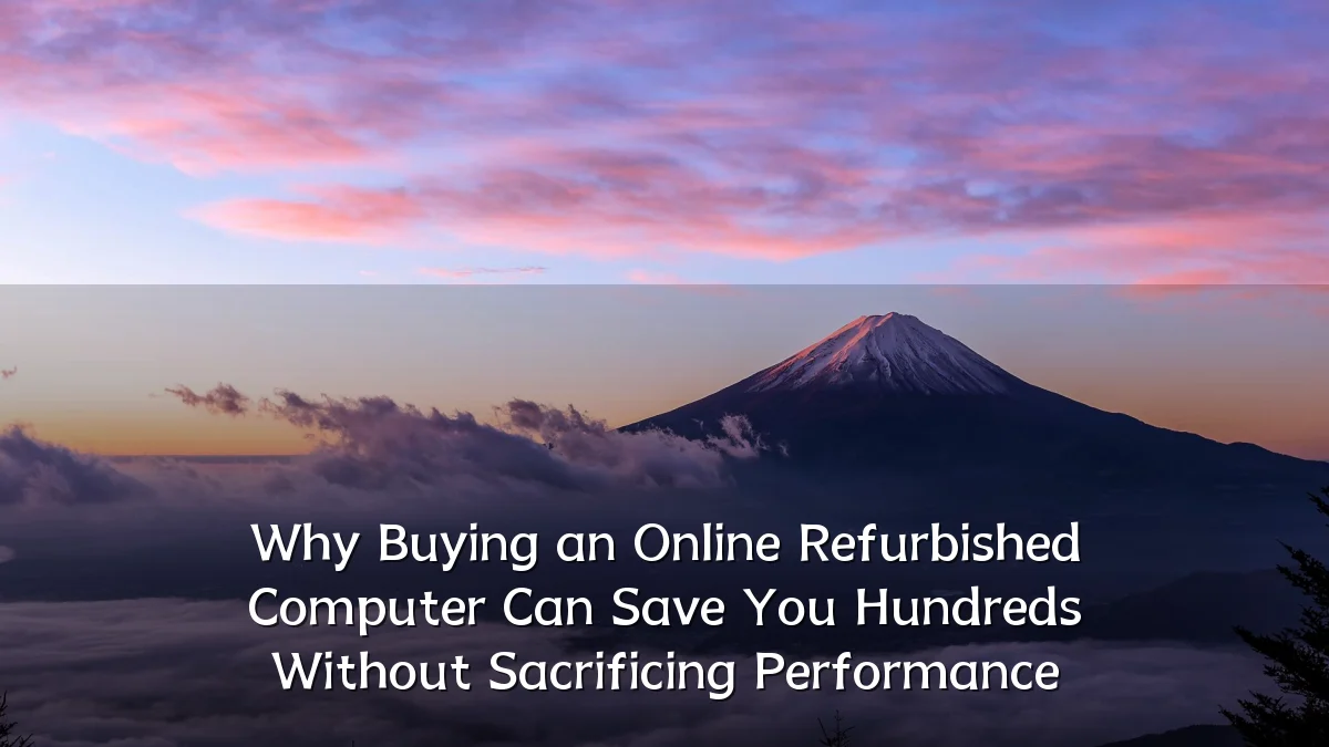 Why Buying an Online Refurbished Computer Can Save You Hundreds Without Sacrificing Performance