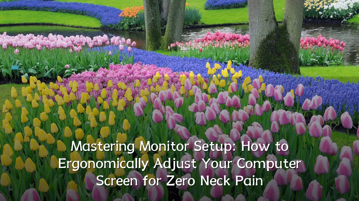 Mastering Monitor Setup: How to Ergonomically Adjust Your Computer Screen for Zero Neck Pain