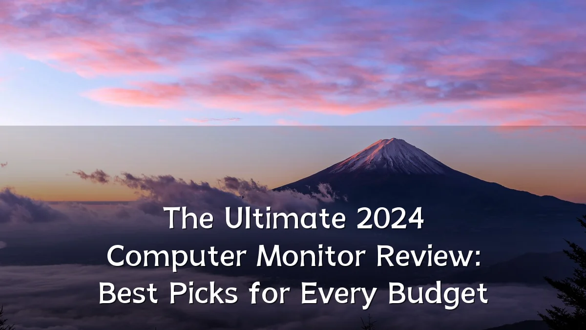 The Ultimate 2024 Computer Monitor Review: Best Picks for Every Budget