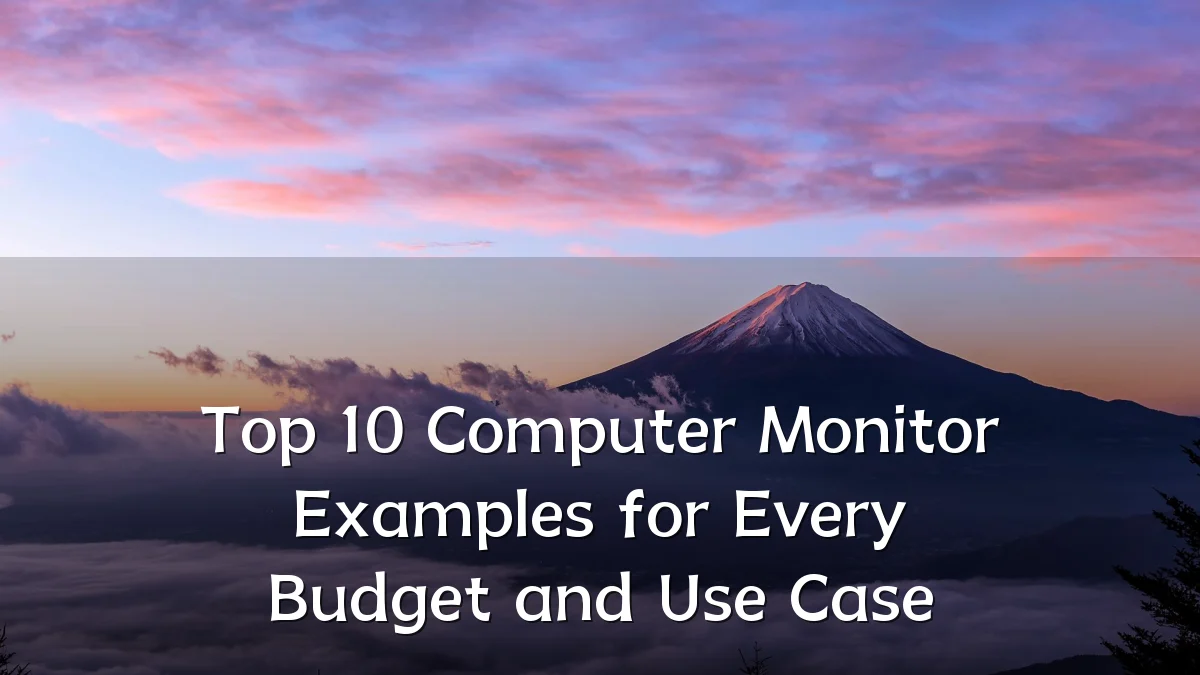 Top 10 Computer Monitor Examples for Every Budget and Use Case