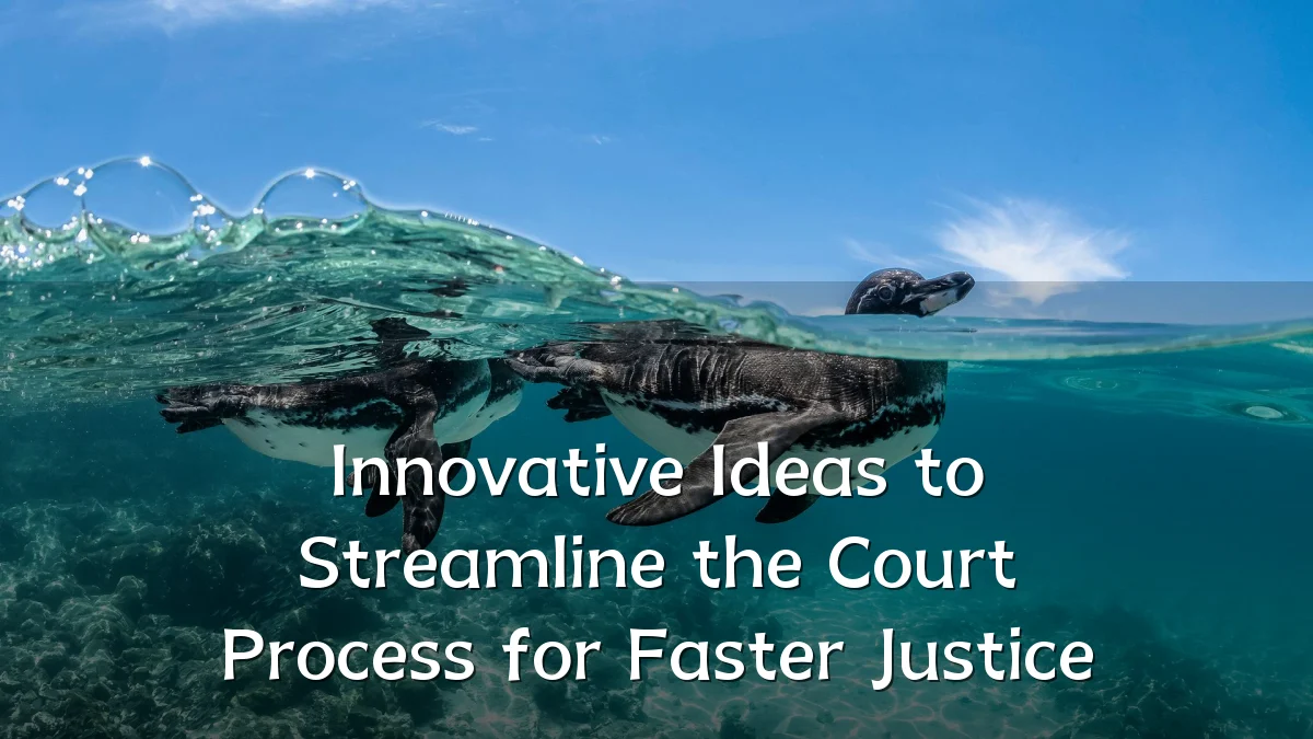 Innovative Ideas to Streamline the Court Process for Faster Justice