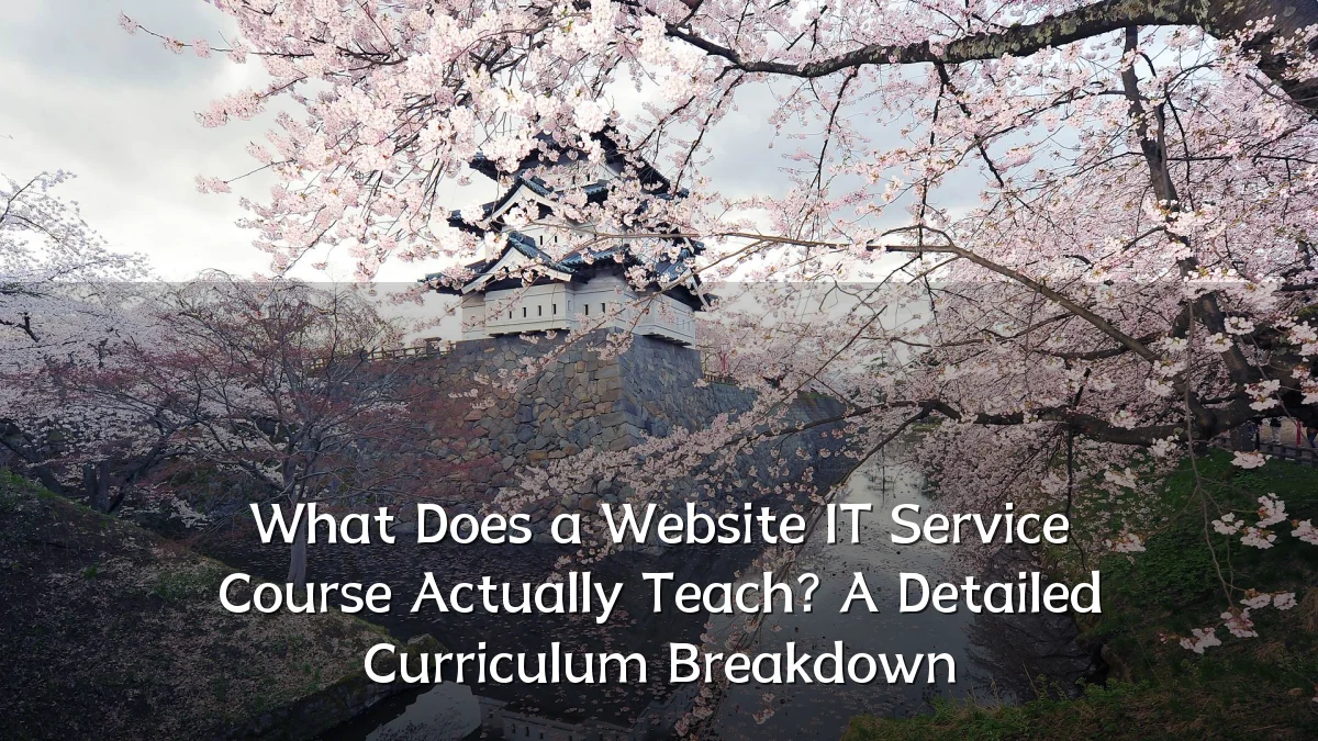 What Does a Website IT Service Course Actually Teach? A Detailed Curriculum Breakdown